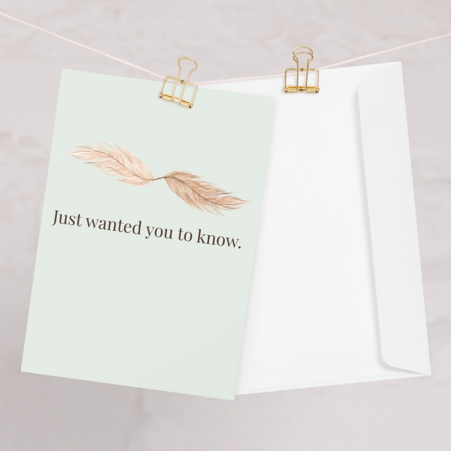 Just wanted you to know.