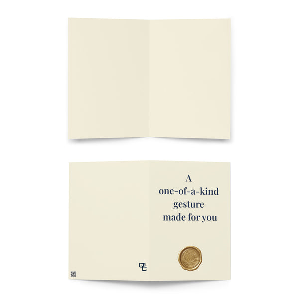 A one-of-a-kind gesture made for you