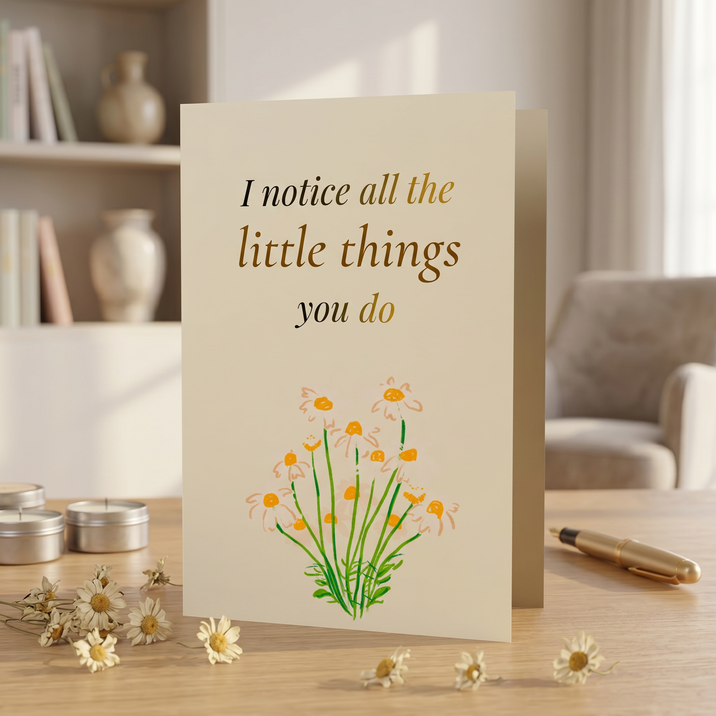 I notice all the little things you do