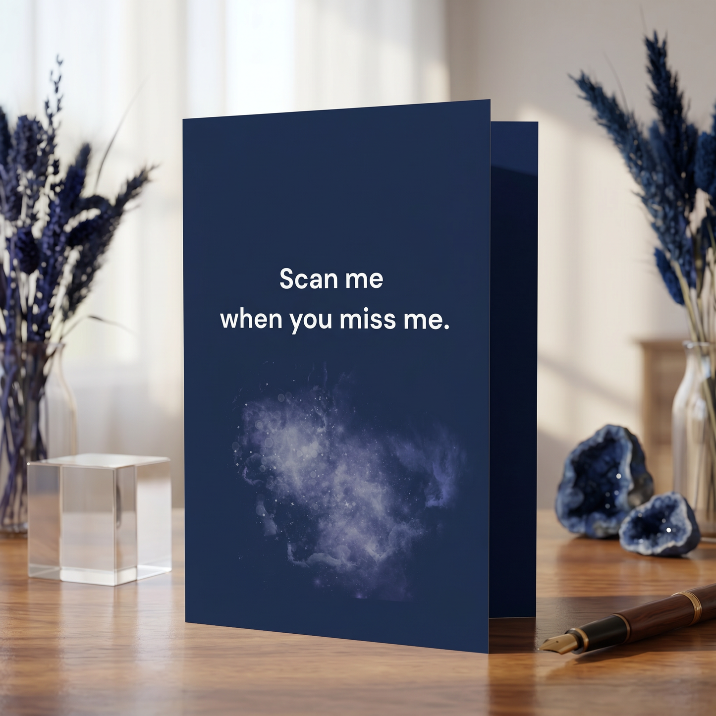 Scan me when you miss me.